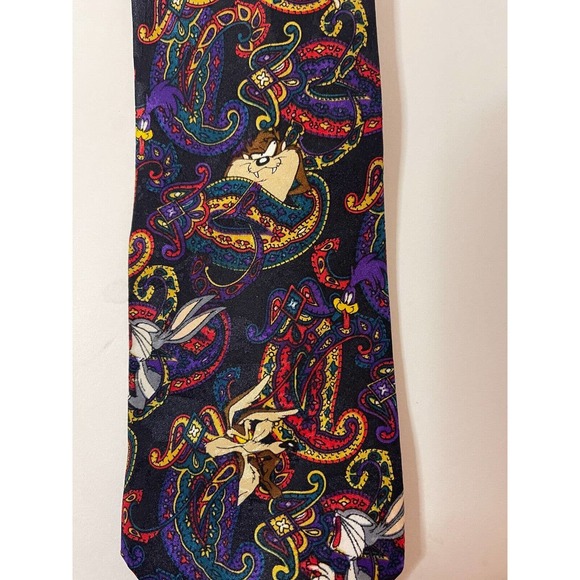 Loony Tunes Mania Themed Men's Necktie 57"x3 3/4" 1994 - Picture 6 of 6